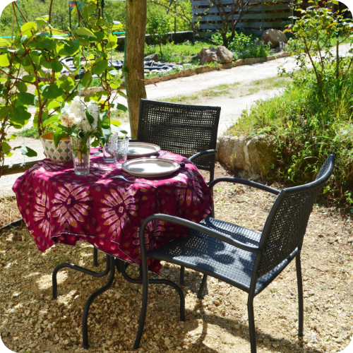 Terrasse d'un studio à La Belle Terre